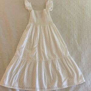 White LOFT Tiered Maxi Dress Size XS